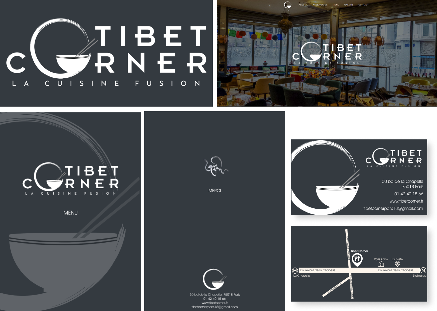 logo and branding design for tibet corner
